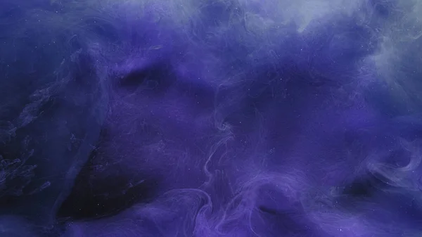 stock image Mist texture. Smoke background. Ink water. Magic night sky. Purple blue color glitter particles steam haze cloud abstract art free space.