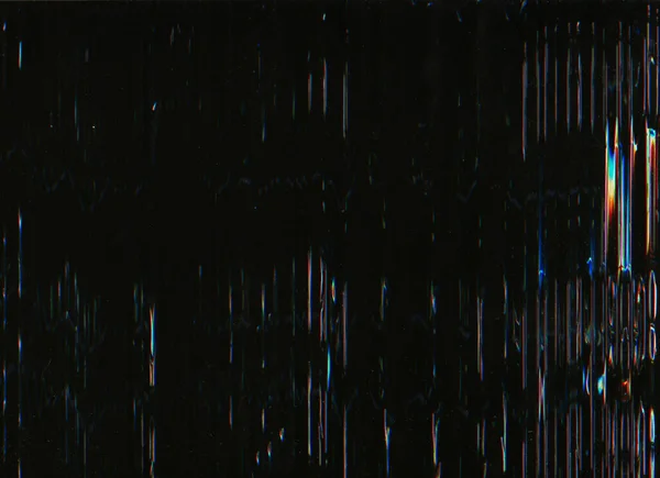 Arıza Örtüsü Sıkıntılı Ekran Analog Gürültü Turuncu Mavi Renkli Sanat — Stok fotoğraf