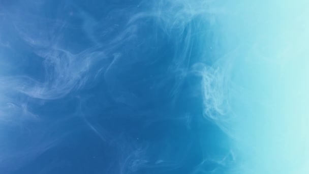 Vapeur Couleur Texture Brouillard Nuage Fumée Eau Encre Éclaboussure Bleu — Video