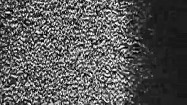 Analog hatası. Eski TV paraziti sesi. Siyah beyaz gerçek VHS tahıl dokusu bozulma objeleri ekran teknolojisi soyut arkaplan.