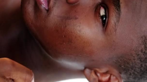 Vídeo Vertical Spray Para Después Del Afeitado Cuidado Piel Aseo — Vídeo de stock