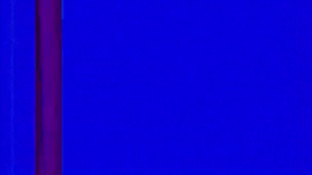 Rumore Distorsione Digitale Del Glitch Sfarfallio Transizione Blu Giallo Rosa — Video Stock