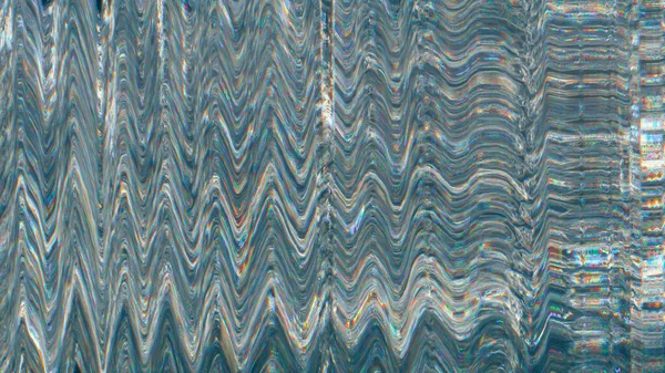 Glitch Achtergrond Pixel Ruis Textuur 8Bit Vervorming Blauw Oranje Kleur — Stockfoto