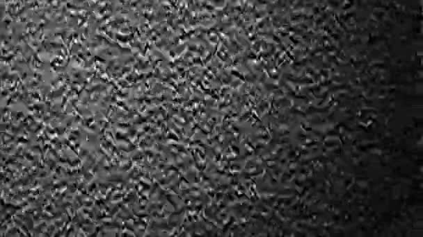 Retro Glitch Ruído Estático Textura Antiga Filme Preto Branco Real — Vídeo de Stock