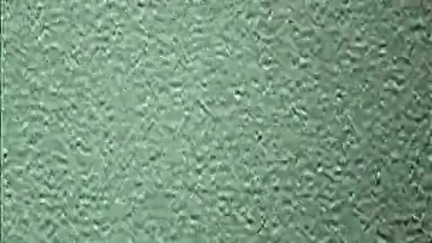 穀物の粒 古いフィルム静的ノイズ 緑の黒の実際のアナログ信号歪みテクスチャフリッカー動きヴィンテージビデオ効果オーバーレイ — ストック動画
