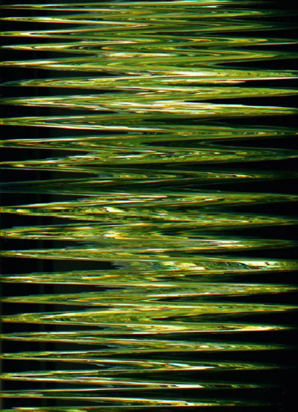 Glitch Geluid Textuur Analoge Vervorming Frequentie Fout Groene Kleur Vibratie — Stockfoto