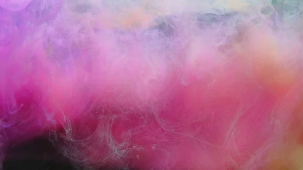 Kolor Mgły Tekstury Chmura Dymna Fala Parowa Różowy Żółty Pigment — Zdjęcie stockowe