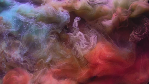 Kolor Dymu Abstrakcyjne Tło Mieszanina Farb Wodnych Czerwony Niebieski Wybuch — Zdjęcie stockowe