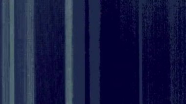 Dijital arıza. Statik gürültü. Program hatası. Mavi yeşil renk tahıl dokusu yanıp sönen çizgiler koyu siyah soyut arkaplan üzerindeki bozulma hareketi.