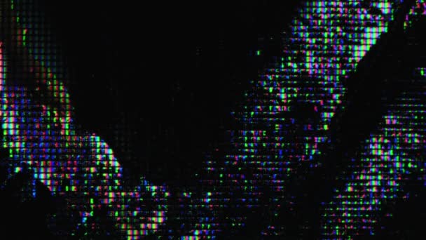 Lueur Des Pixels Problème Couleur Distorsion Écran Lcd Bleu Rose — Video