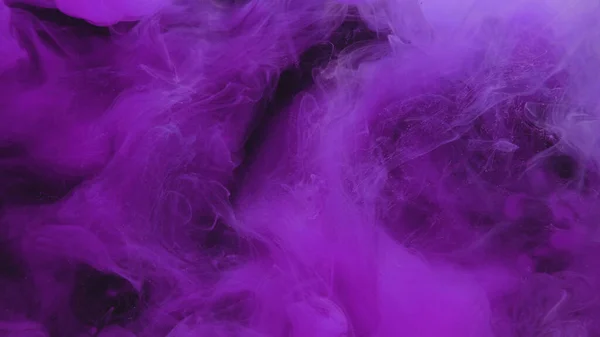 Farbe Rauch Textur Wasser Bemalen Ätherischer Dampf Helle Neonviolette Pigmentnebel — Stockfoto