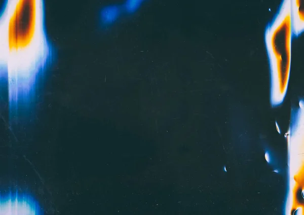 Acendimento Luz Falha Fundo Sobreposição Padrão Abstracto Superfície Azul Escura — Fotografia de Stock