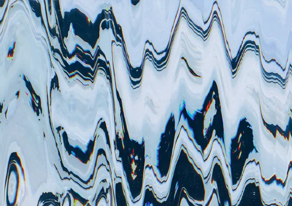 Wellenpanne Verzerrungskunst Abstraktes Muster Digitaler Hintergrund Mit Dunklem Licht Vibrationsdesign — Stockfoto