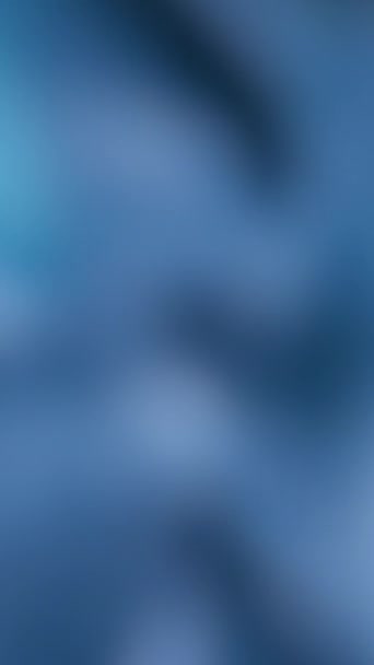 Вертикальное Видео Размытый Цветовой Фон Мягкое Свечение Ослабленное Синее Свечение — стоковое видео