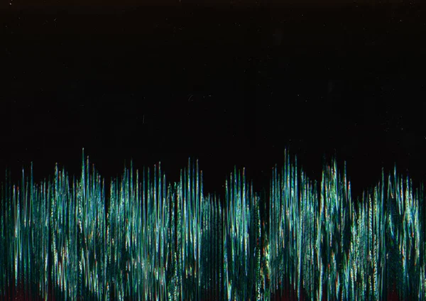 Glitch Noise Vibration Overlay Dark Background Black Display Free Space — Stock Photo, Image