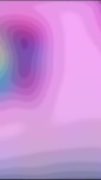 Video Verticale Gradiente Arcobaleno Sfocatura Neon Bagliore Colore Sfocato Blu — Video Stock