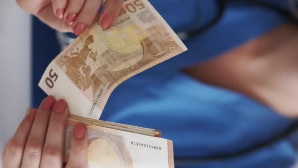 Vidéo Verticale Docteur Corrompu Corruption Dans Les Soins Santé Impôt — Video