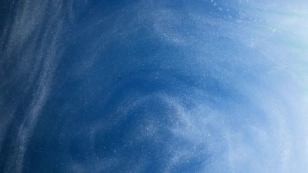 Błyszcząca Mgła Abstrakcyjne Tło Niebiańska Fala Zimne Płatki Śniegu Niebieski — Wideo stockowe