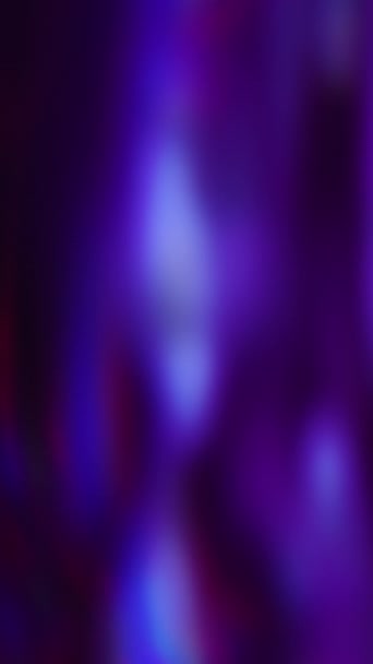 Verticale Video Neon Licht Vlam Gedeocaliseerde Gloed Waas Fluorescerend Blauw — Stockvideo