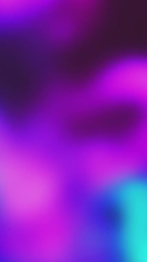 Dikey video. Odaklanmamış neon ışığı arkaplanı. Holografik gradyan. Bulanık, mavi, pembe, floresan ışık hareketi. Fotokopi alanı olan soyut yumuşak doku..