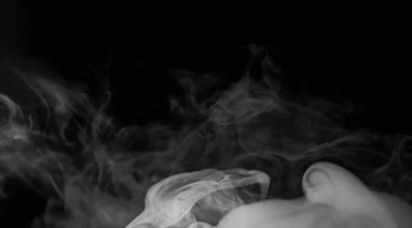 Podmuch Dymu Chmura Pary Tekstura Mgły Defocus Biały Smog Fala — Zdjęcie stockowe