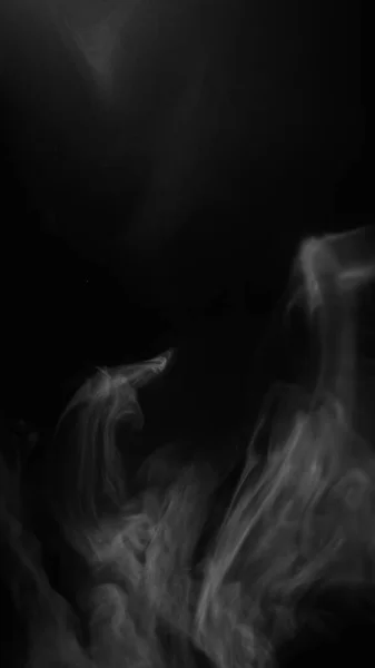 Texture Fumée Superposition Vapeur Brouillard Nocturne Brume Grise Transparente Déconcentrée — Photo