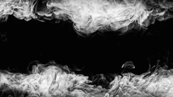 Rama Pary Smog Tła Chmura Gazu Blur Biały Przezroczysty Dym — Zdjęcie stockowe