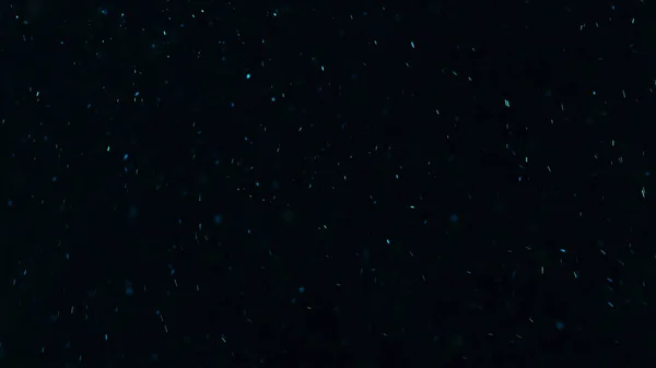 Glowing Particles Sparkles Texture Shimmer Rain Blur Blue Color Light — Stock Photo, Image