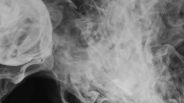 Een Rookwolk Verdampingslucht Smog Vervuiling Witte Giftige Rooklucht Textuur Drijvende — Stockvideo