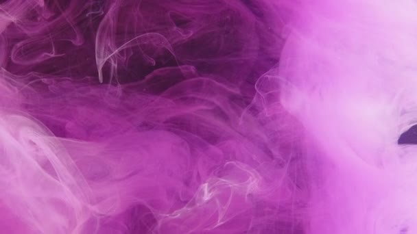Краска Брызги Воды Цветное Облако Эффект Перехода Взрывная Волна Розового — стоковое видео
