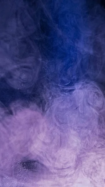 Chmura Dymna Para Barw Duchowa Aura Fioletowy Niebieski Neon Światło — Zdjęcie stockowe
