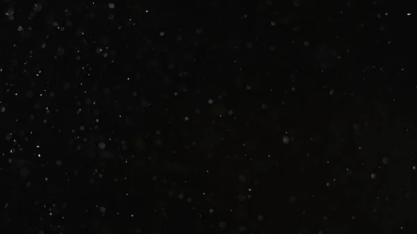 Sněhové Pozadí Obilná Textura Překryta Noční Vánice Rozmazat Bílé Kulaté — Stock fotografie