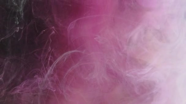 Gota Água Com Tinta Cor Fumaça Respingo Explosão Fantasia Pastel — Vídeo de Stock