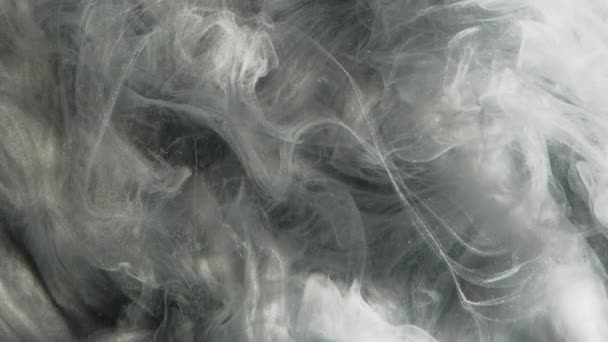 Névoa Brilhante Textura Fumo Feitiço Mágico Prata Cinza Nevoeiro Nuvem — Vídeo de Stock
