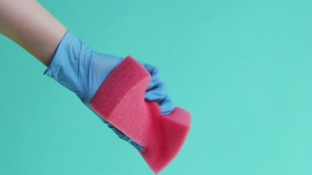 Κάθετο Βίντεο Καθαρισμός Επιφάνειας Εργαλείο Οικιακών Εργασιών Επιστάτης Χέρι Επαγγελματικά — Αρχείο Βίντεο