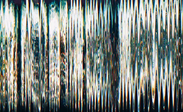 Fehlerhafte Vibrationen Zickzack Kurs Störgeräusche Bunte Vhs Hintergrund Mit Blau — Stockfoto