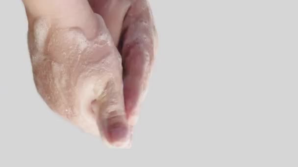 Video Vertikal Kebiasaan Kebersihan Pencegahan Mikroba Wanita Mencuci Tangan Dengan — Stok Video