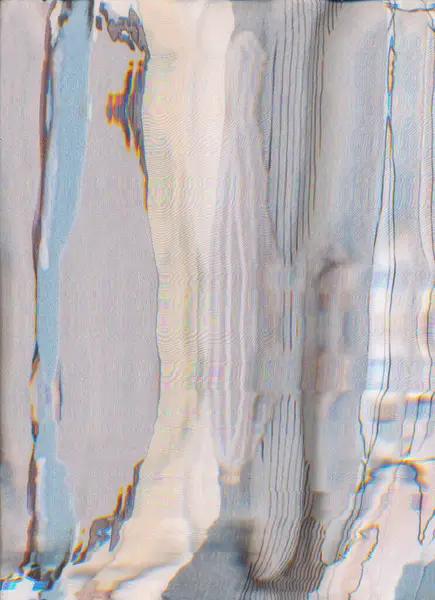 Рисуйте Абстрактный Фон Глюк Текстура Артефактов Бежевый Синий Цвет Экрана — стоковое фото