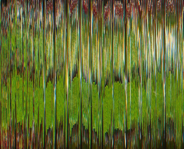 Textura Artefatos Cor Glitch Art Interferência Sinal Verde Vermelho Vibração — Fotografia de Stock