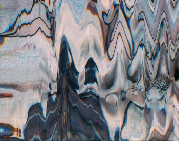 抽象的な背景を描画する 大理石のテクスチャ ファジーノイズ グリッチパステルピンクブルーホワイトカラー波パターンイラストフリースペースアート壁紙 — ストック写真