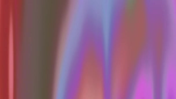 Holografische Achtergrond Waas Kleur Gloed Gedempte Neon Roze Oranje Paars — Stockvideo