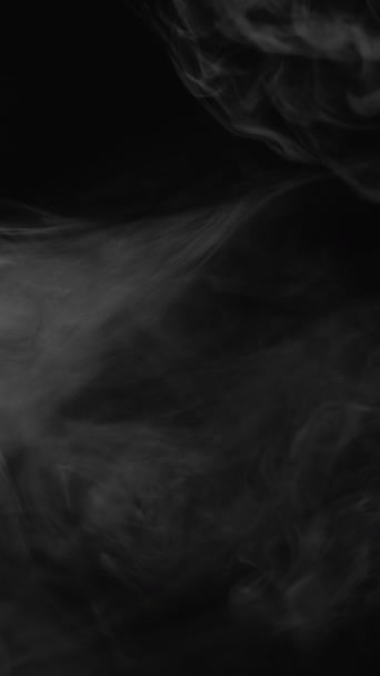 Vídeo Vertical Sobreposição Névoa Onda Fumo Fume Flutuar Fluxo Vapor — Vídeo de Stock