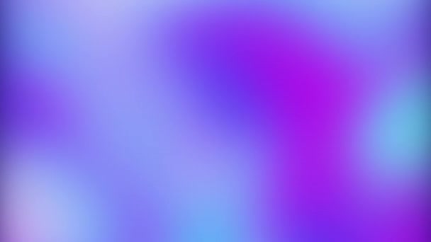Neon Farbverläufe Verschwimmen Holographische Ausstrahlung Defokussiert Blau Lila Rosa Grün — Stockvideo
