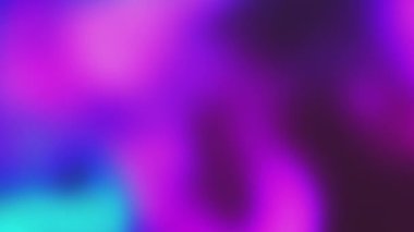 Odaklanmamış neon ışığı arkaplanı. Holografik gradyan. Bulanık, mavi, pembe, floresan ışık hareketi. Fotokopi alanı olan soyut yumuşak doku..