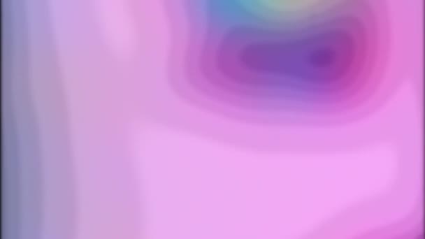 Gradiente Arcobaleno Sfocatura Neon Bagliore Colore Sfocato Blu Rosa Giallo — Video Stock