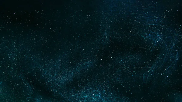 Parlak Soyut Arkaplan Gece Yıldızları Galaksi Evreni Teal Mavisi Parıldayan — Stok fotoğraf