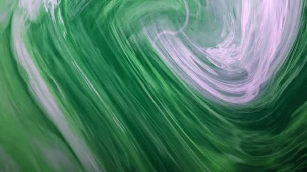 Вертикальне Відео Дим Вихровий Фон Океанський Шторм Зелене Біле Рідке — стокове відео