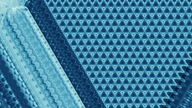 Mozaik süsü. Soyut tasarım. Neon mavisi parıldayan dijital motif desen geometrik yaratıcı grafik resim arkaplanı.