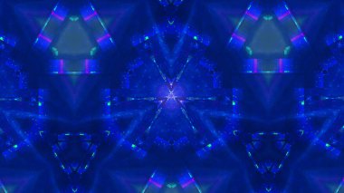 Siber arka plan. Neon grafik. Dijital süs. Mavi pembe renk floresan elektrik ışık geometrik desen koyu soyut resimleme.