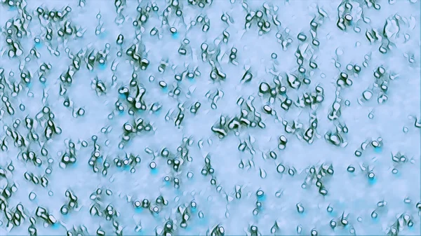 Burbujas Agua Textura Puntos Deja Caer Ruido Azul Verde Color — Foto de Stock